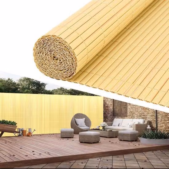 Recinzione da giardino in PVC, 1,8 x 4 m, per garantire la privacy, delimitare il giardino e coprire il balcone