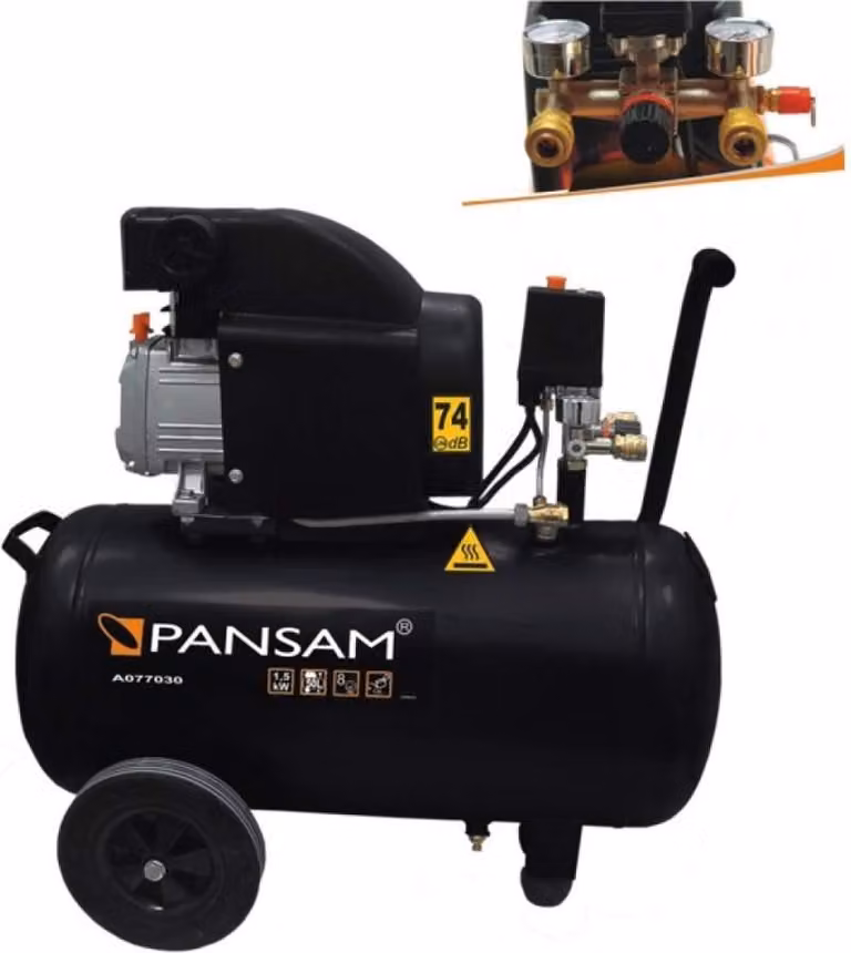 Pansam A077030 Compressore Di Olio Di Guida 1500W 8Bar 50L Ewimax - Distributore Ufficiale - Rivenditore Autorizzato Pansam