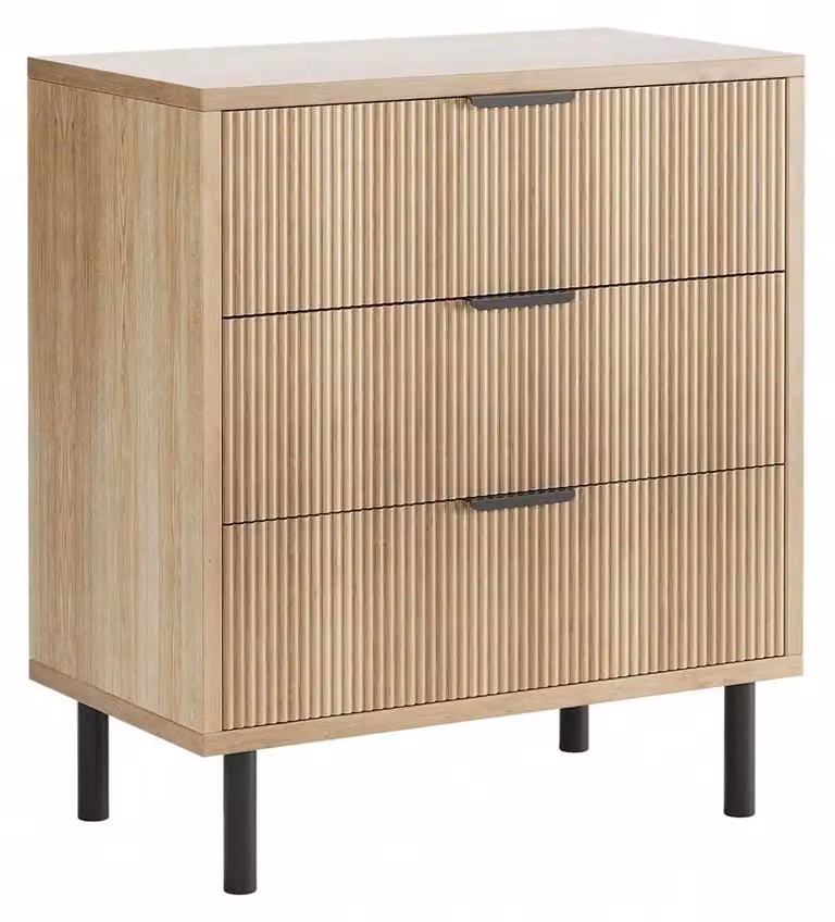 Comodino con cassetti - Comodino per camera da letto - Design moderno - Ampio spazio di stoccaggio - Oltre 8 cassetti - Adatto per camera da letto, soggiorno o ingresso - Legno di quercia