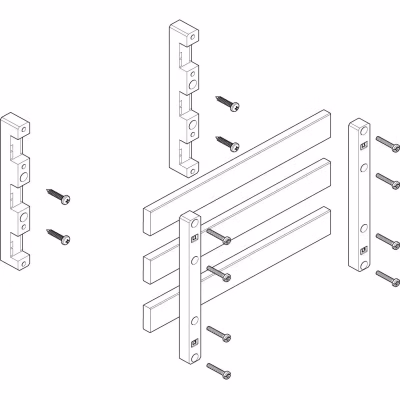 Modulo sbarra collettrice ABN 1FB/2RE 60 mm con CU 30x10 mm, a 3 poli, EBM 70 mm MTSC12763