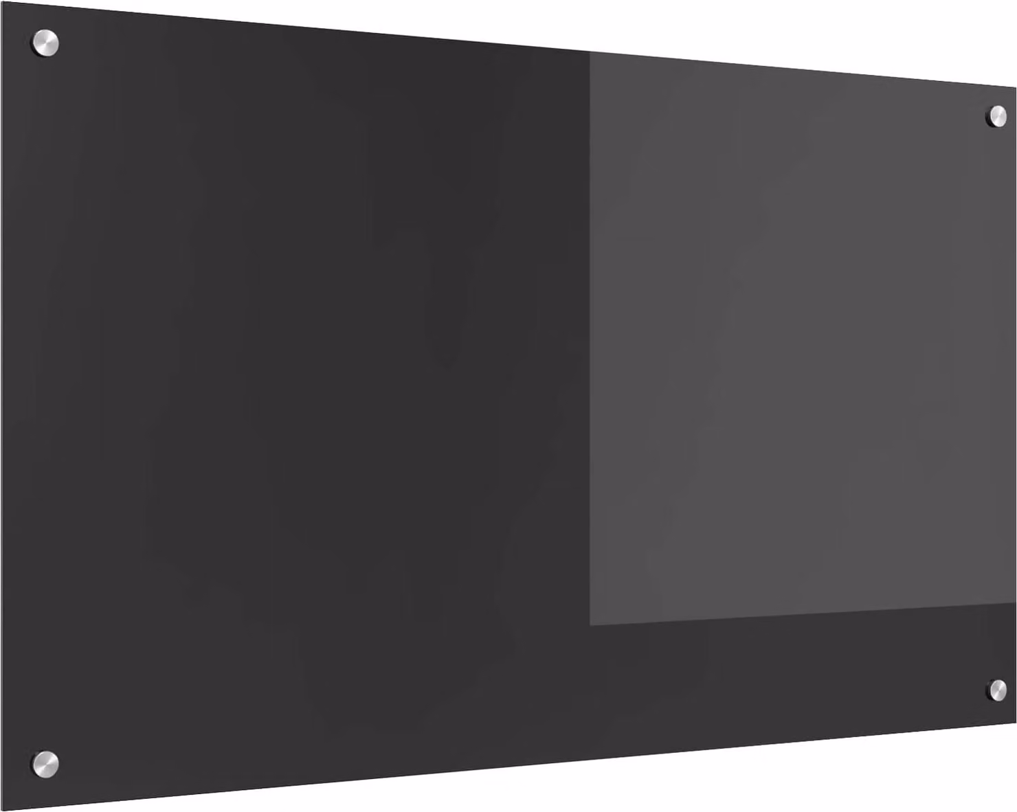 Schienale da cucina Grigio scuro 100 x 60 cm vetro temperato