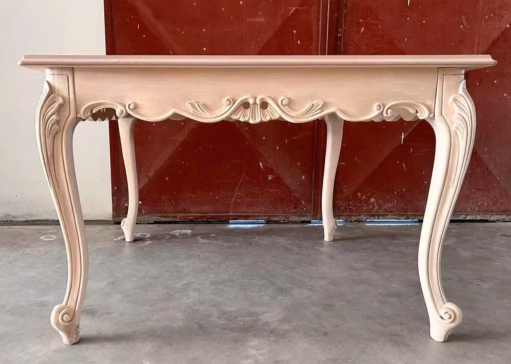 Tavolo quadrato classico in legno di pino e faggio Mobili 2G L/P/H: 120 x 120 x 80 cm – 2