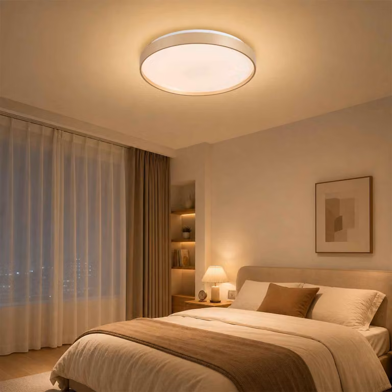 ZELURXX, plafoniera a LED, diametro 38 cm, 36W, 3 temperature di colore, realizzata in ferro e PVC, ideale per soggiorno, camera da letto e cucina, finitura dorata