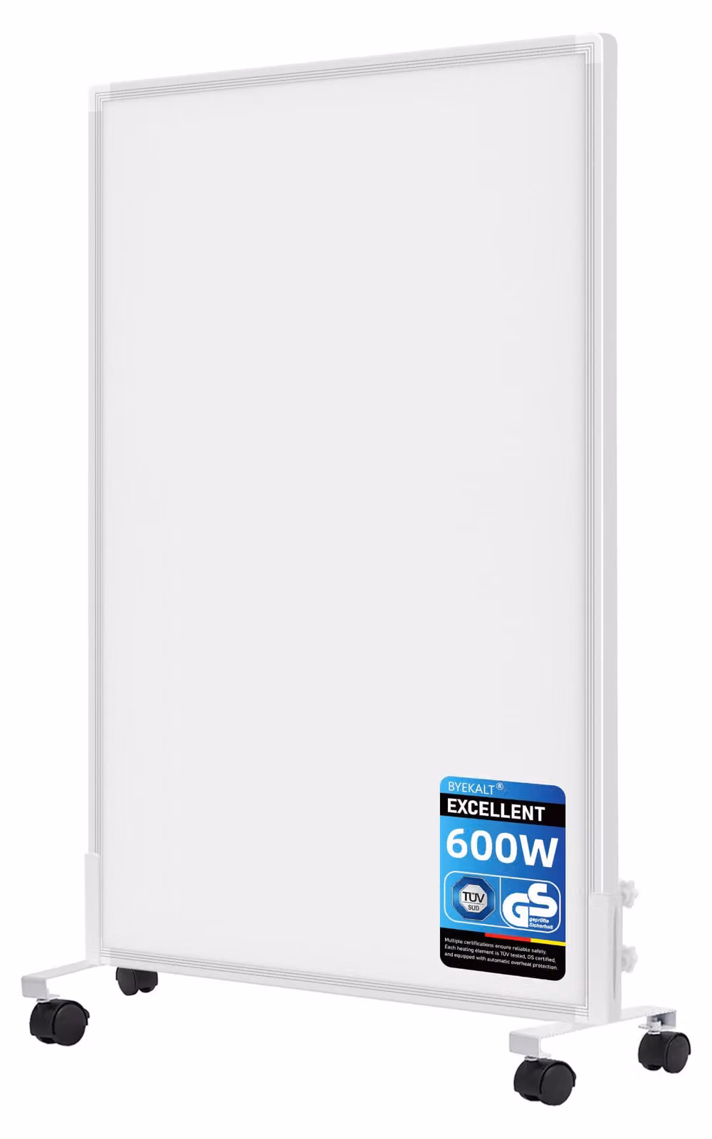 Stufa a infrarossi elettrica da 600 W - Design elegante ed efficiente dal punto di vista energetico - 5,5 kg - Adatta per bagno e soggiorno