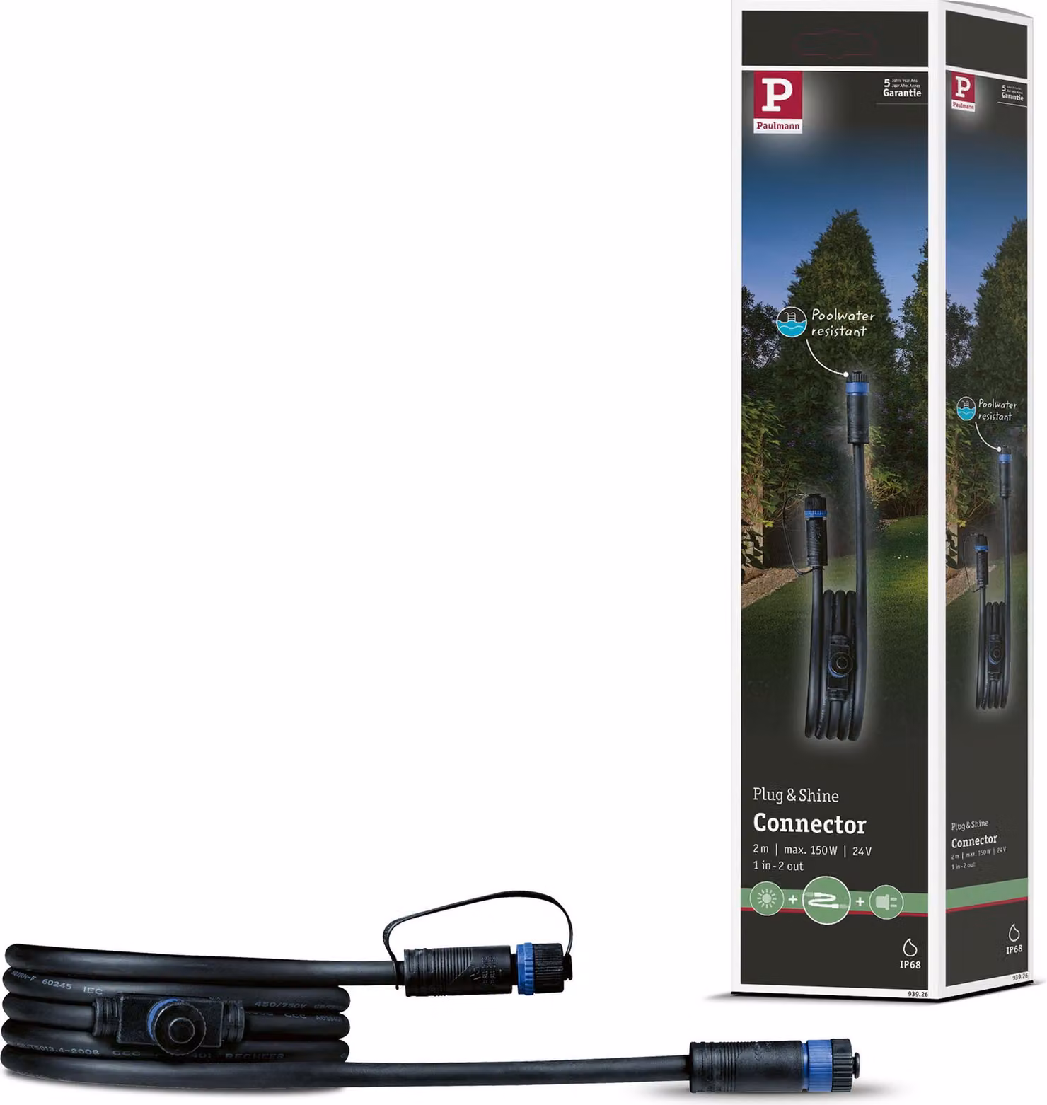 Paulmann Plug & Shine Kabel 2m 2 Ausgänge