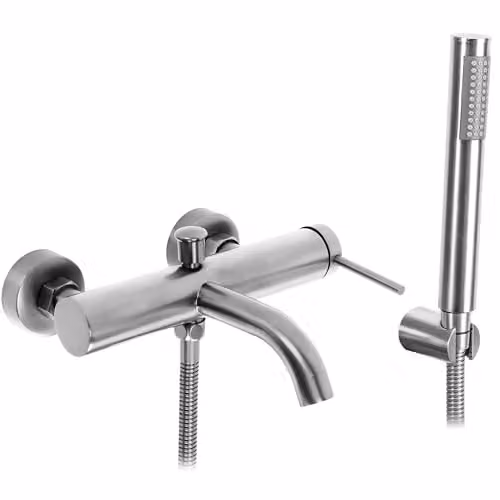 Rea - Rubinetto Da Vasca Nichel Spazzolato Spot, 22X23,5X18,5cm
