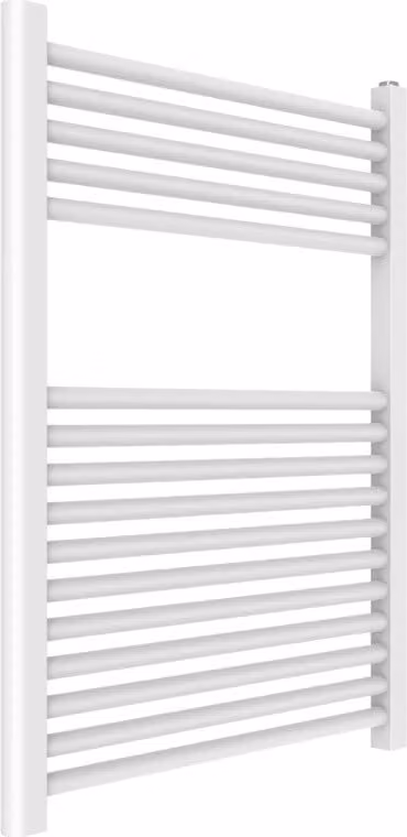 Termoarredo bagno idraulico 60x77 acciaio bianco