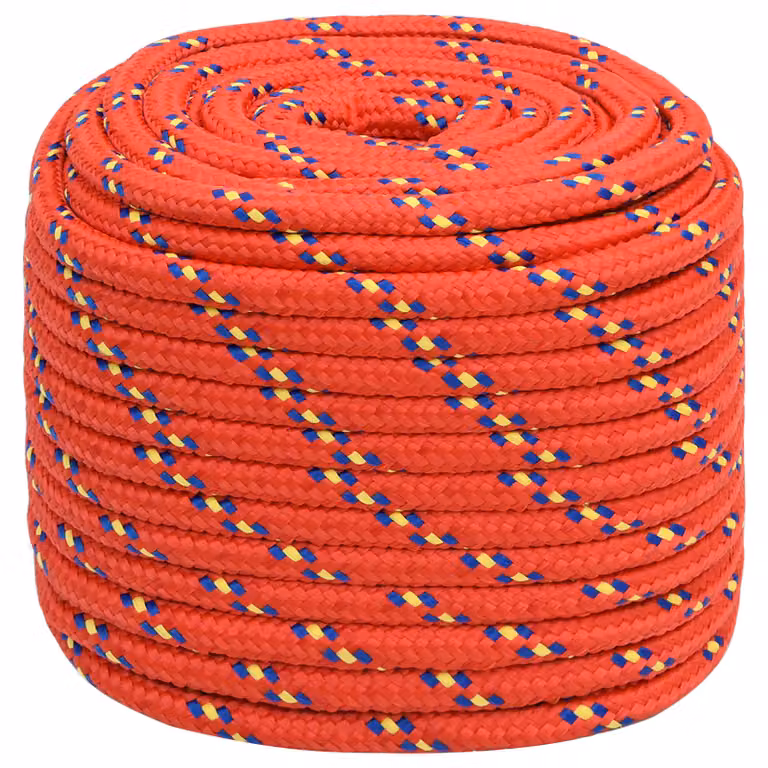 vidaXL Corda multiuso in plastica rossa da 16 mm, lunghezza 100 m