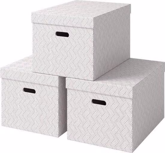 Scatole di cartone - 46 litri - 100% riciclato - set di 3