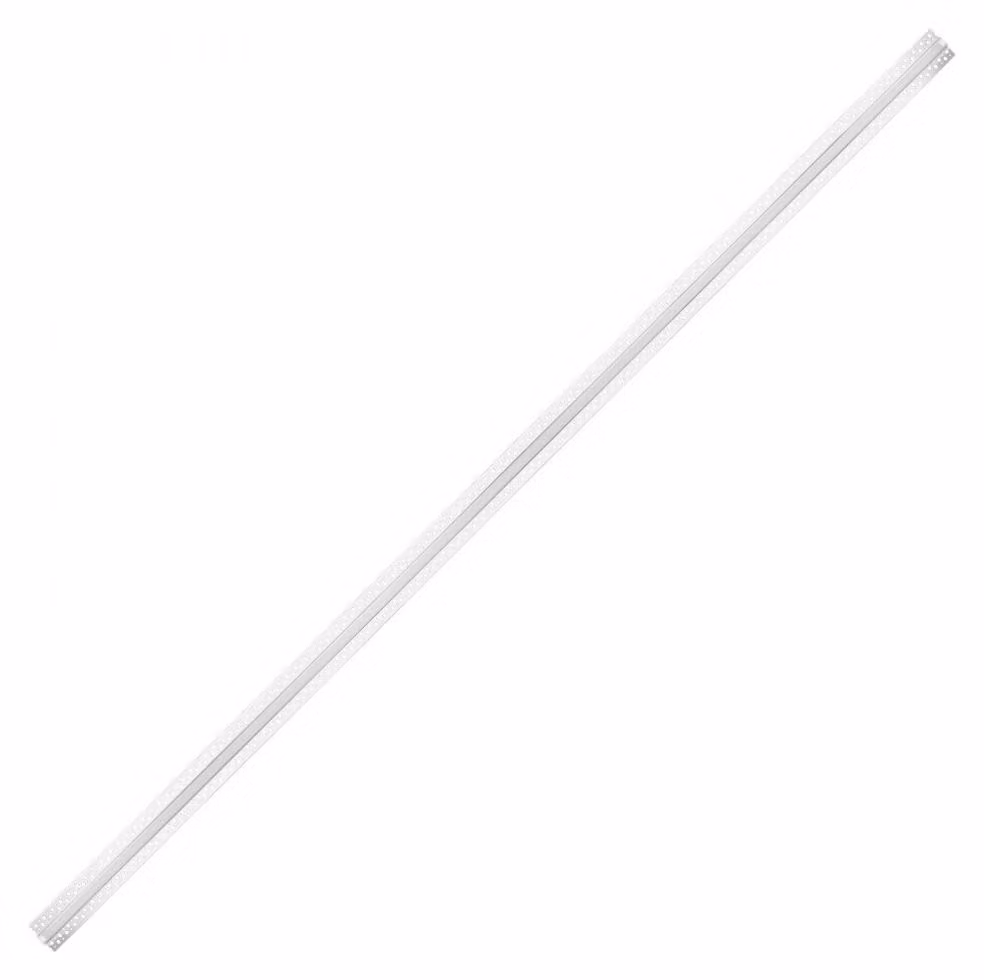 Profilo LED a doppia faccia, da incasso - Lunghezza 2 metri - Set da 10 pezzi - Alluminio - Per pareti e soffitti in cartongesso