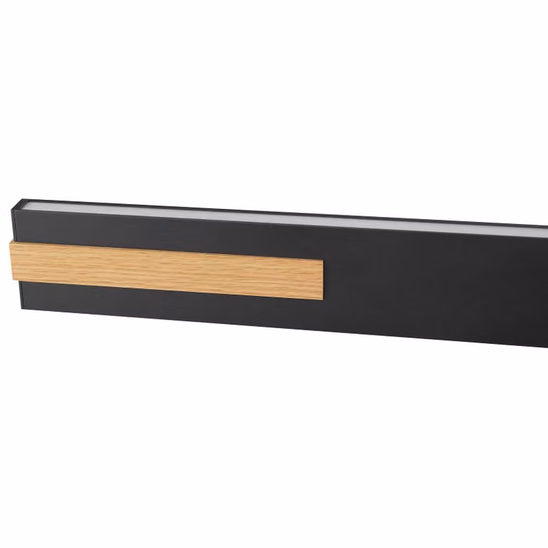 Brilliant Lampada LED a sospensione Streamline, lunghezza 130 cm, nero, metallo dimmerabile, Nero, Soggiorno / Sala da pranzo, Metallo, Moderno