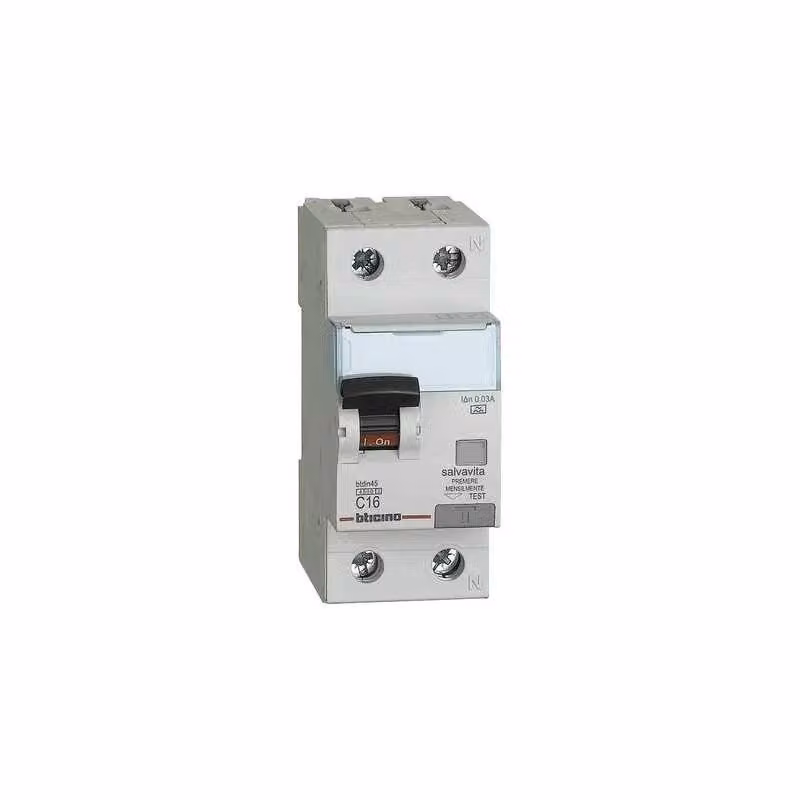 Interruttore Magnetotermico Differenziale Salvavita BTICINO RCBO 1P+N 16A Bianco – 2