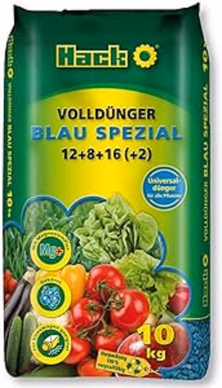 Hack Blaudünger Spezial NPK 12+8+16 (+2), 10 kg