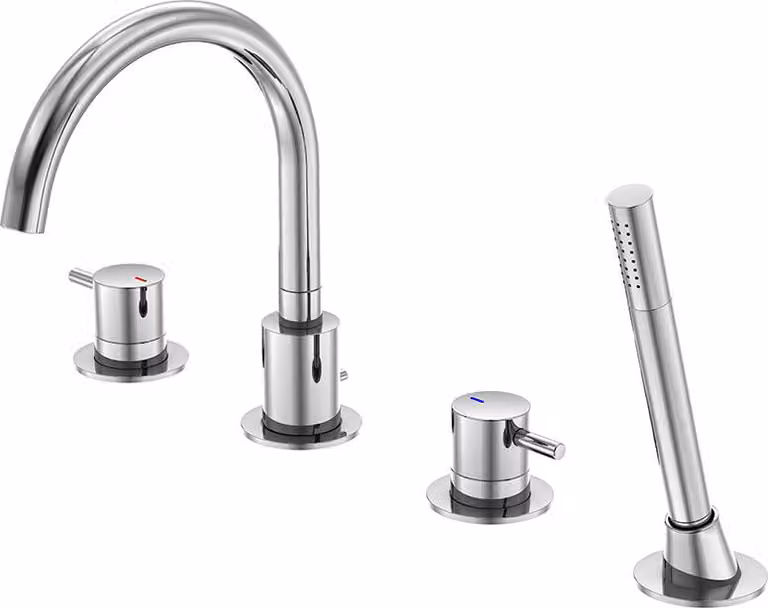 Steinberg Série 100 robinetterie de baignoire, montage sur bord de baignoire, 4 trous, saillie : 192mm, 1002400, 1002400