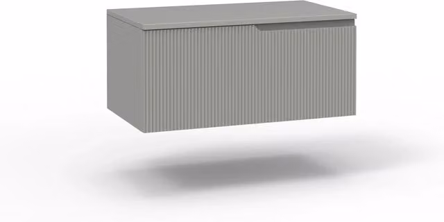 Base con top 1 cestone VENERE grigio opaco_80x45x37