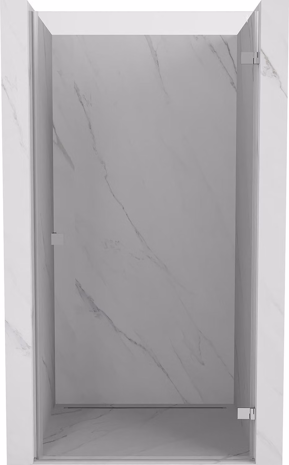 Mexen Lunar-B porta doccia battente destra 50 cm, trasparente, cromo - 832-050-000-01-00-P
