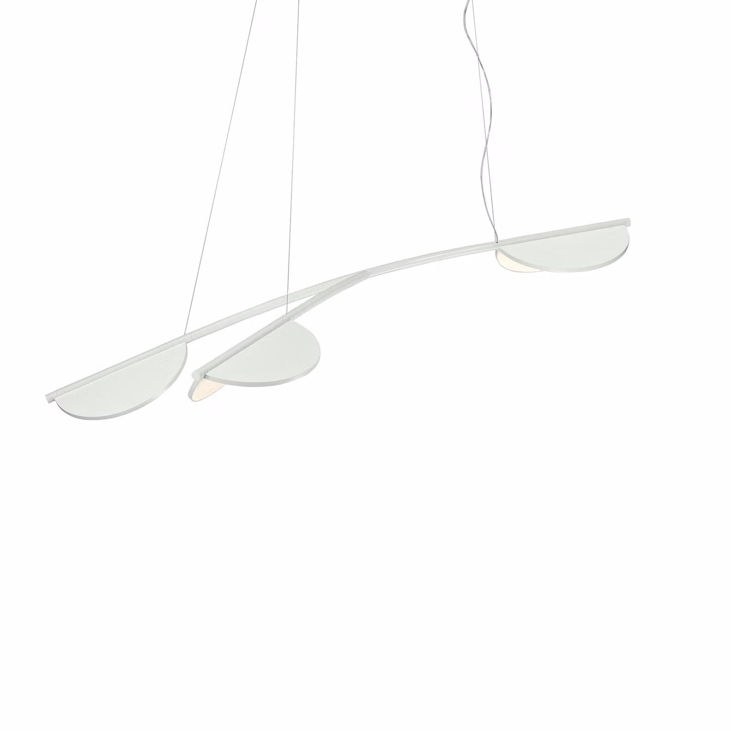 Flos - Almendra Organic Suspension Short 3 - Lampada a sospensione - Bianco Sporco