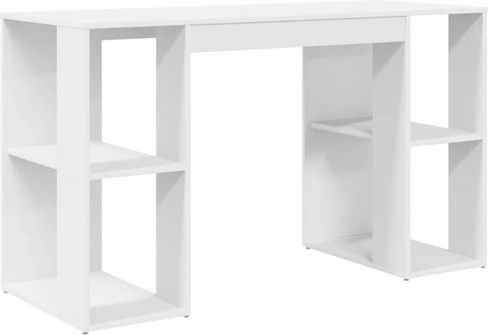 Scrivania Bianco 130 x 50.5 x 75 cm Legno multistrato