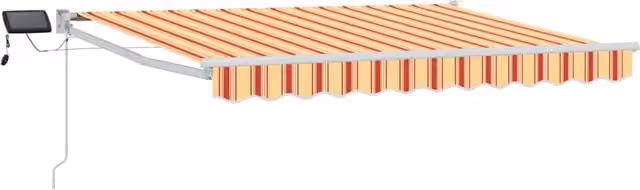 Tenda retrattile manuale con LED Multicolore 3 x 2,5 m 3419254