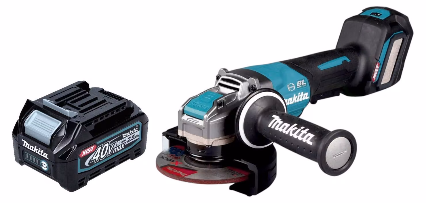 Makita GA 044 GD1 Smerigliatrice angolare a batteria 40 V max. 125 mm X-LOCK Brushless + 1x batteria ricaricabile 2,5 Ah - senza caricabatterie