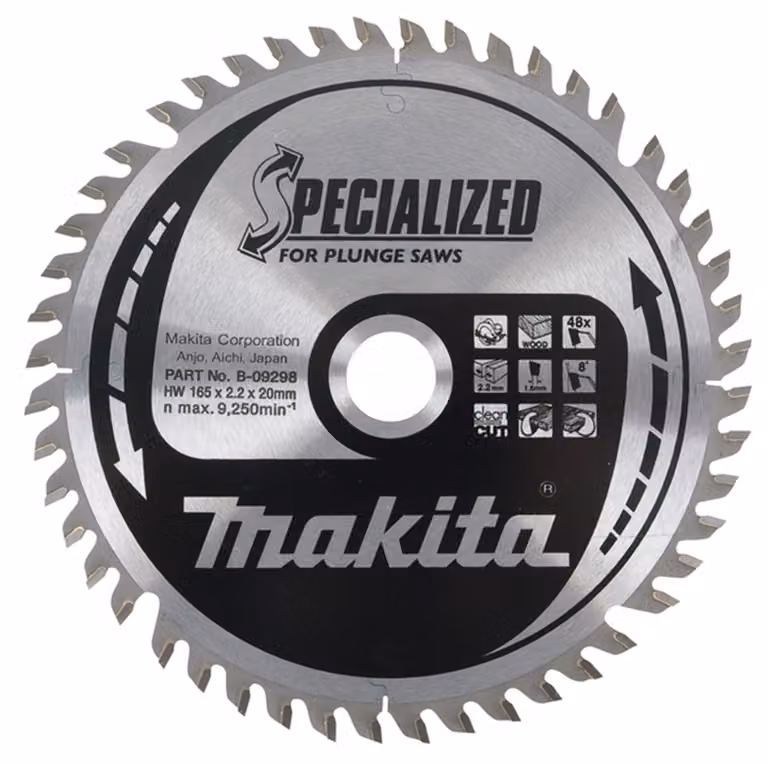 Lama circolare Makita, SPECIALIZED 165 x 20 mm - 48 denti - legno