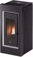 Stufa a pellet Cadel PRINCE Plus 11 T1 da 10,5kW colore Antracite Classe A+ 5 stelle