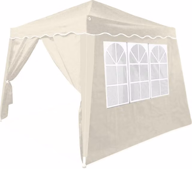 Padiglione pieghevole Capri Casaria® Beige con 4 pareti laterali L: 300 cm, P: 300 cm, H: 250 cm