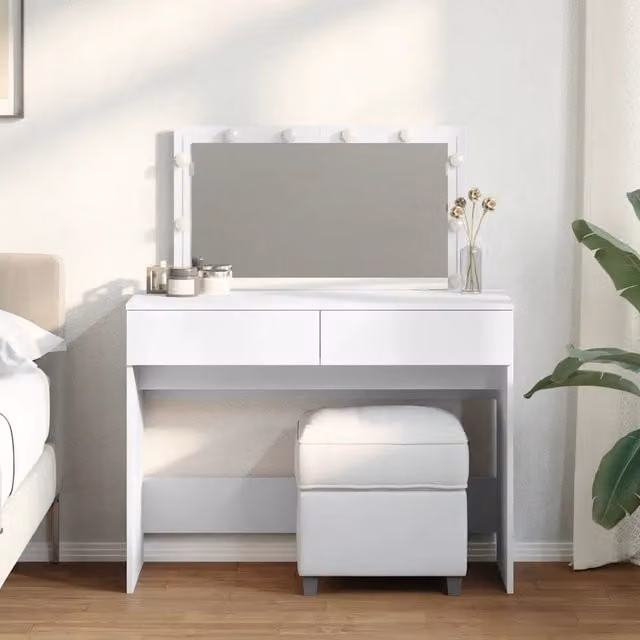 Toeletta con LED Bianco 100x40x120 cm 848206