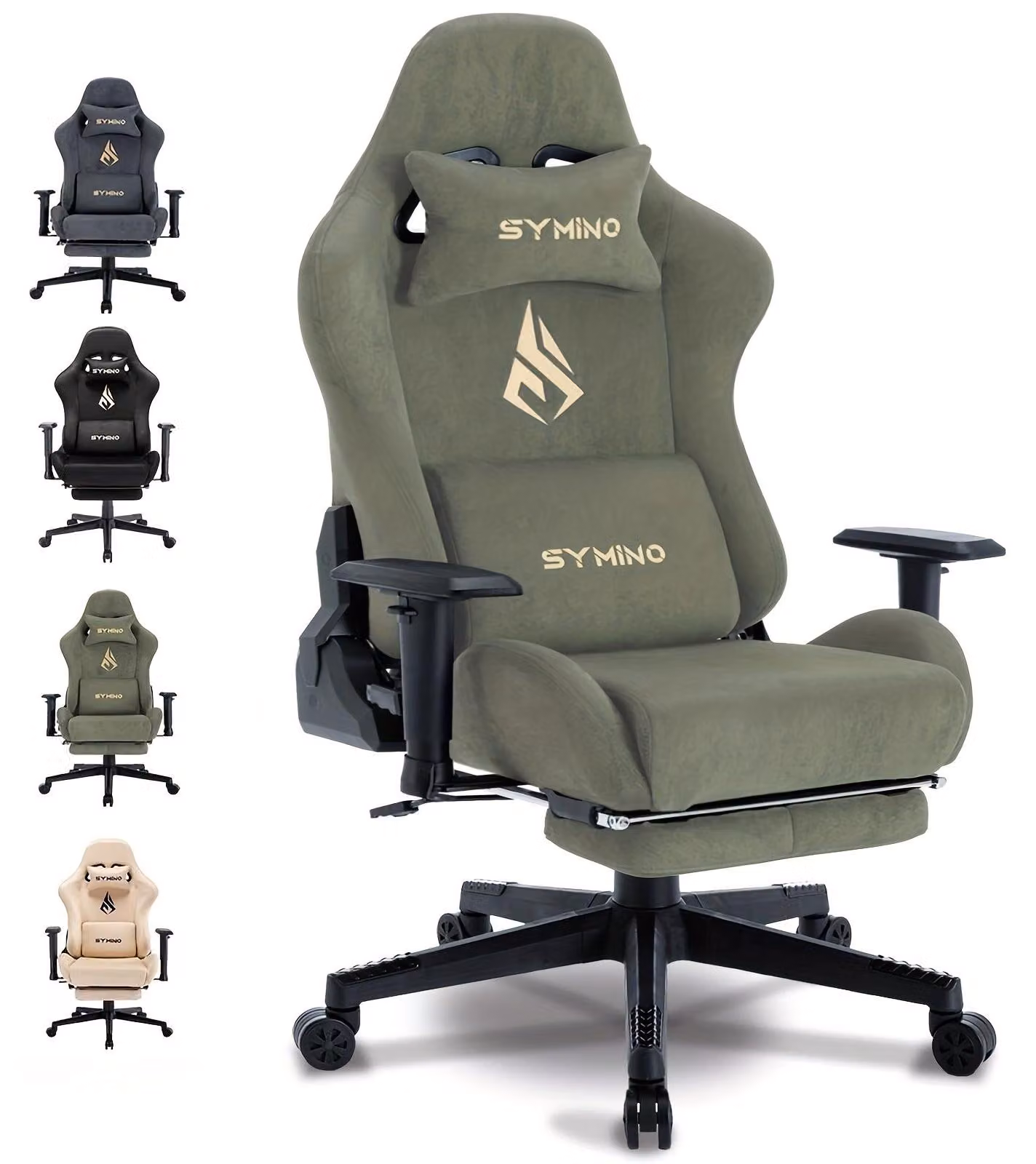 Sedia ergonomica da gaming - Sedia da ufficio - Sedia per il lavoro - Sedia per giocatori - Sedia da lavoro - Con seduta in memory foam