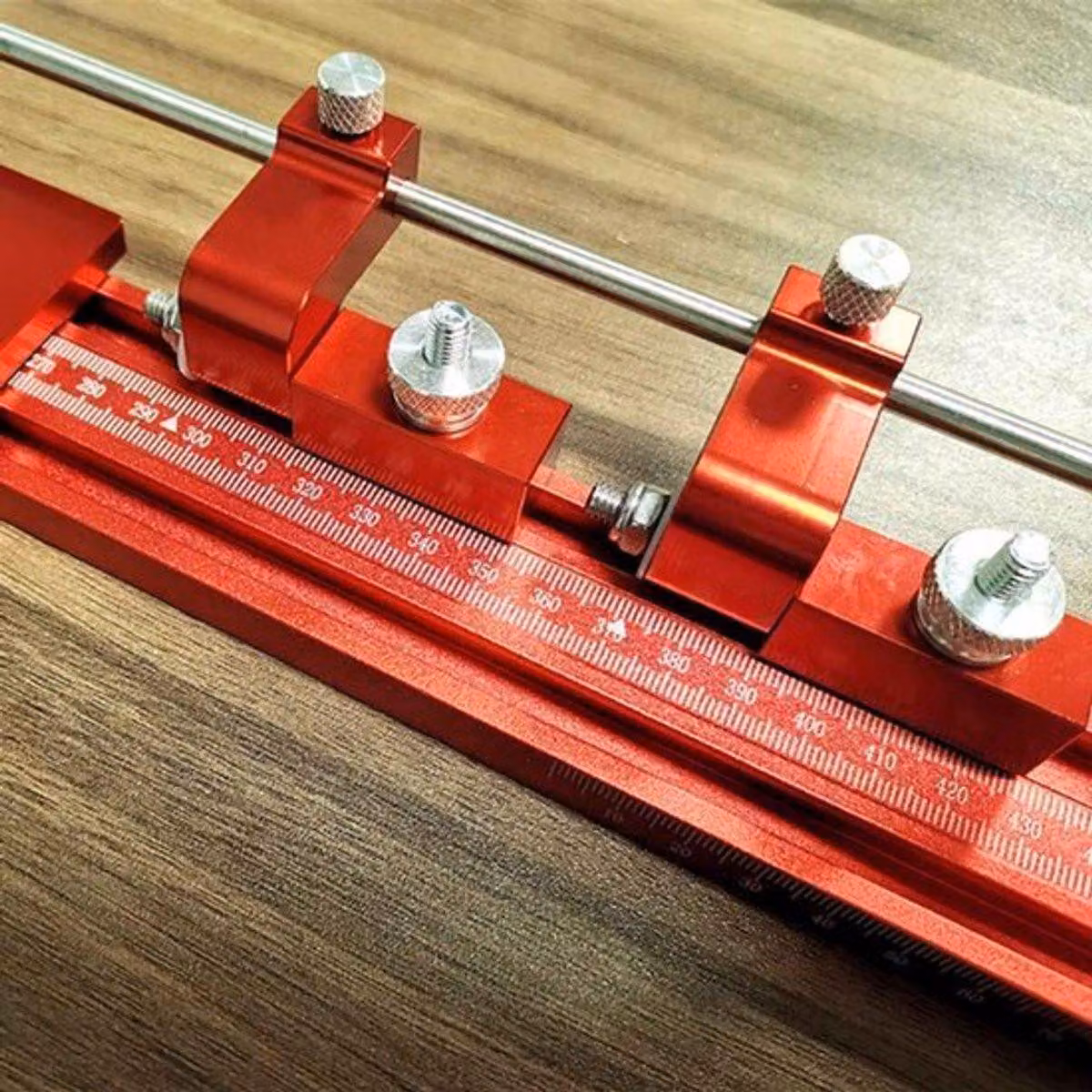 Guida parallela in legno, da 0 a 1200 mm - Sistema di guida a scorrimento parallelo - Per seghe circolari - Sistema di guida scorrevole