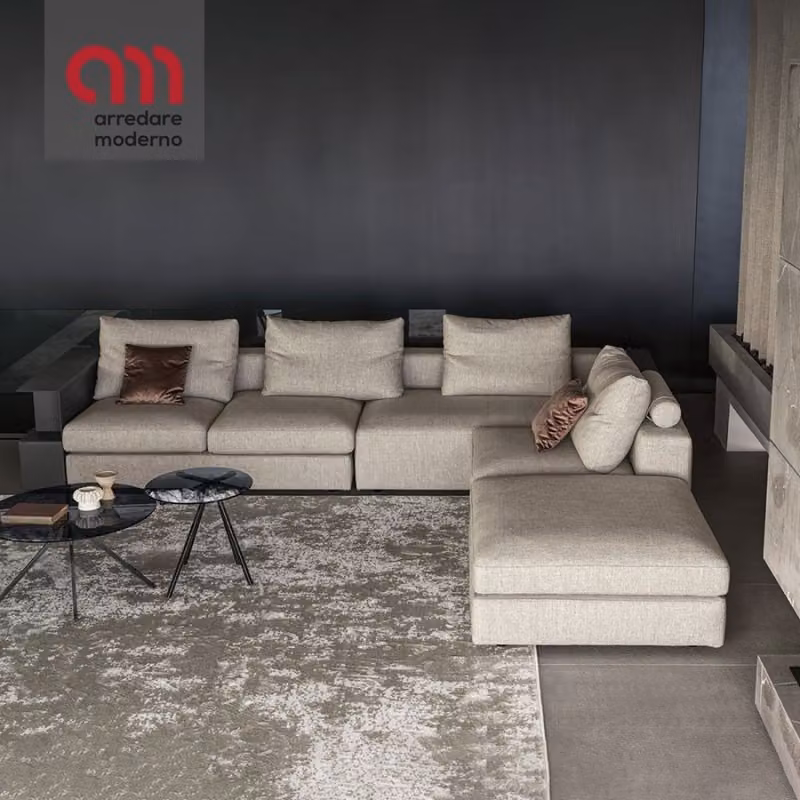 Divano Zenit Plus Bontempi Casa angolare con chaise longue