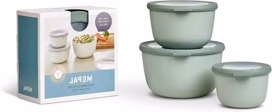 Set di 3 contenitori ermetici per congelatore Cirqula di emsa, colore verde Nordic sage