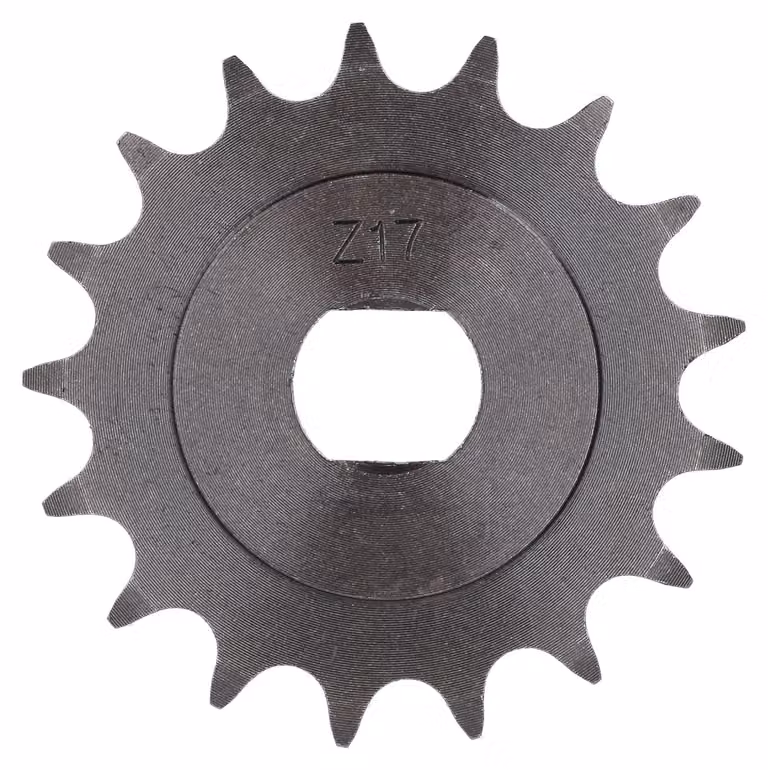 Pignone, piccolo pignone, 17 denti - per Simson S51, S70, S53, S83, KR51/2 Schwalbe, SR50, SR80