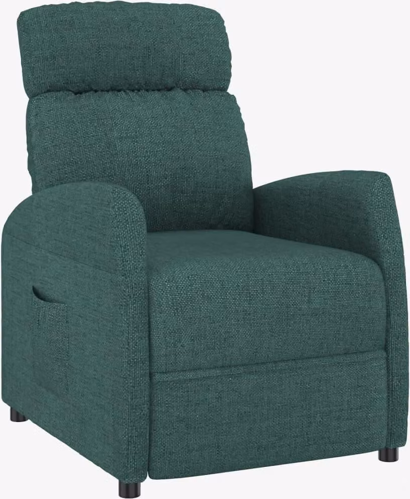 vidaXL Recliner in tessuto verde scuro