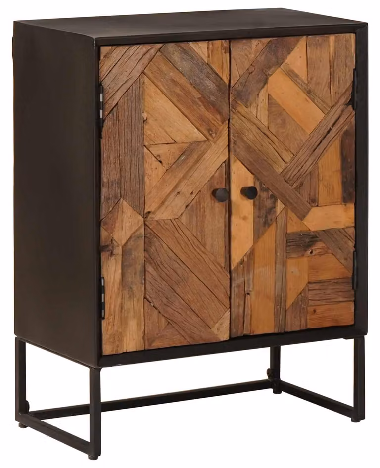 Mobile contenitore: 53 x 30 x 70 cm. Realizzato in legno massello e legno ingegnerizzato