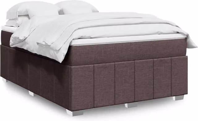 Letto Ibrido con Giroletto a Molle e Materasso vidaXL, Marrone e Bianco, L/P/H: 140 x 200 cm – 1