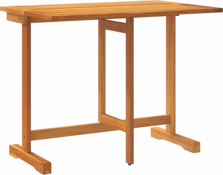 Tavolo da Balcone Pieghevole 90x60x72 cm Legno Massello Acacia