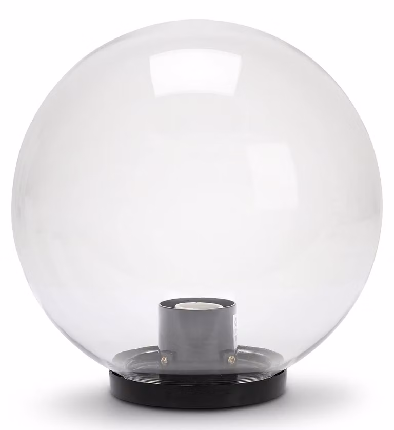 Lampada da esterno, grado di protezione IP44, forma rotonda, diametro 250 mm, attacco E27, materiale PMMA (acrilico), colore bianco, potenza 60W