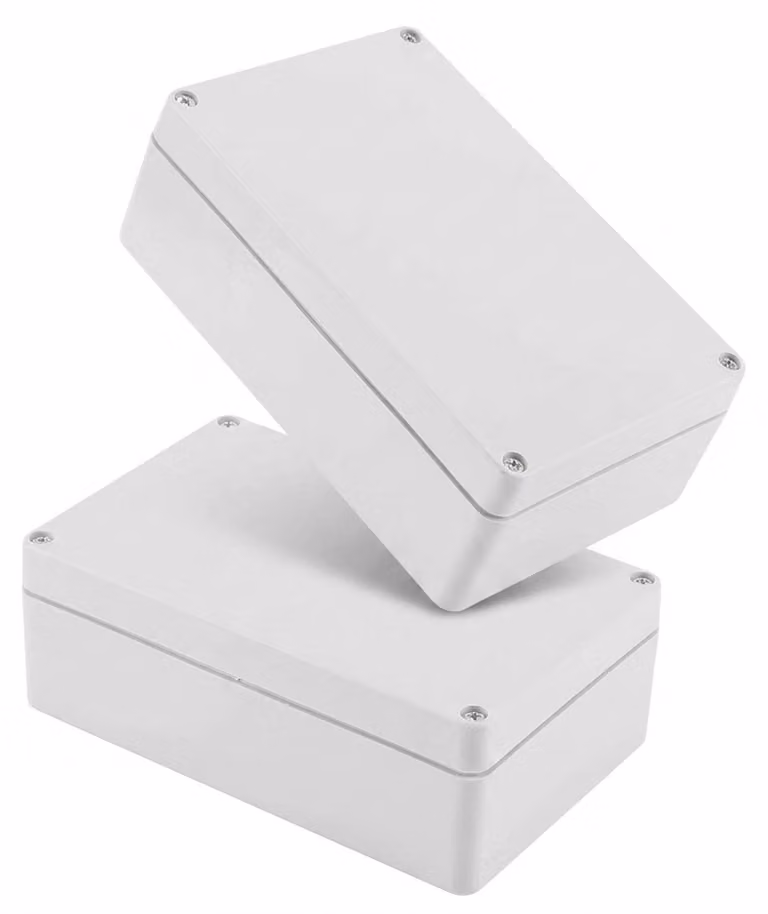 Scatola di derivazione, 2 pezzi, impermeabile IP65, plastica ABS, dimensioni 20 x 12 x 5,6 cm