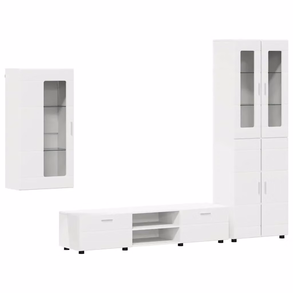 Set mobile TV vidaXL FLORIN moderno Bianco, L 150 x P 39 x H 30 cm – 2