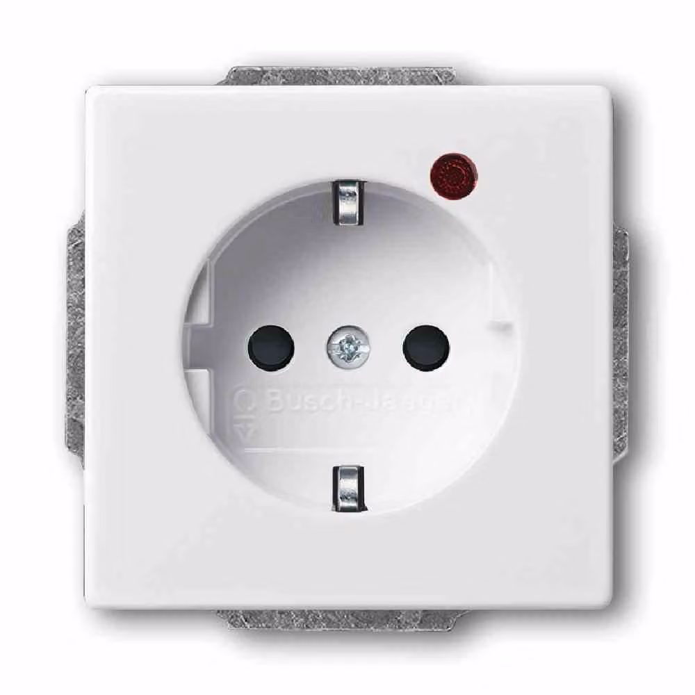 Busch-Jaeger 2310 EUGL/VA-84-11 Busch-Protector® SCHUKO® inserto per presa, con protezione da sovratensione, bianco studio