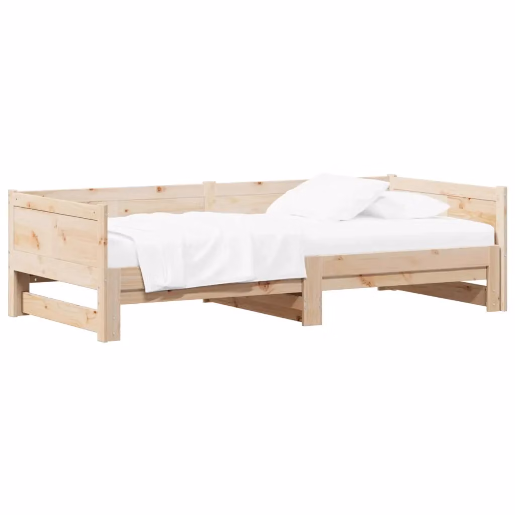 Letto Giorno Estraibile vidaXL in Pino Massello Naturale L/P/H: 184 x 180 x 203,5 cm – 2