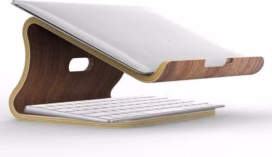 Supporto per laptop marrone senza marca