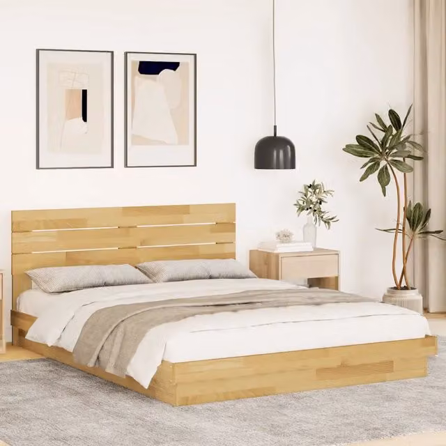Struttura Letto con Testiera Senza Materasso-Giroletto con Testiera 150x200 cm