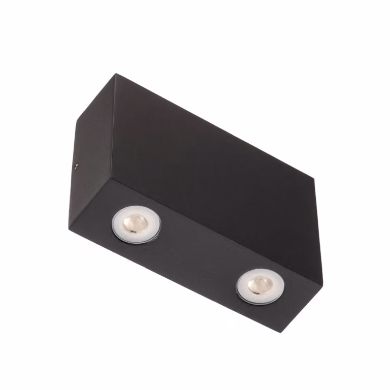 Lampada da parete angolare per esterni Henor con 4 LED
