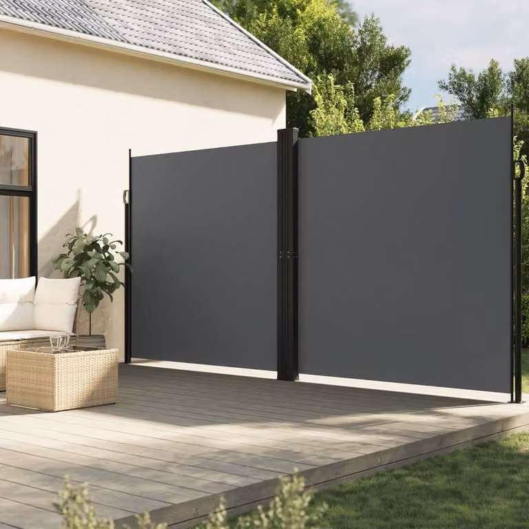 Maison Exclusive - Tenda da sole laterale estensibile, antracite, 200x1200 cm