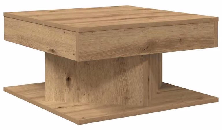 Tavolino da salotto in legno, 55x55x30 cm