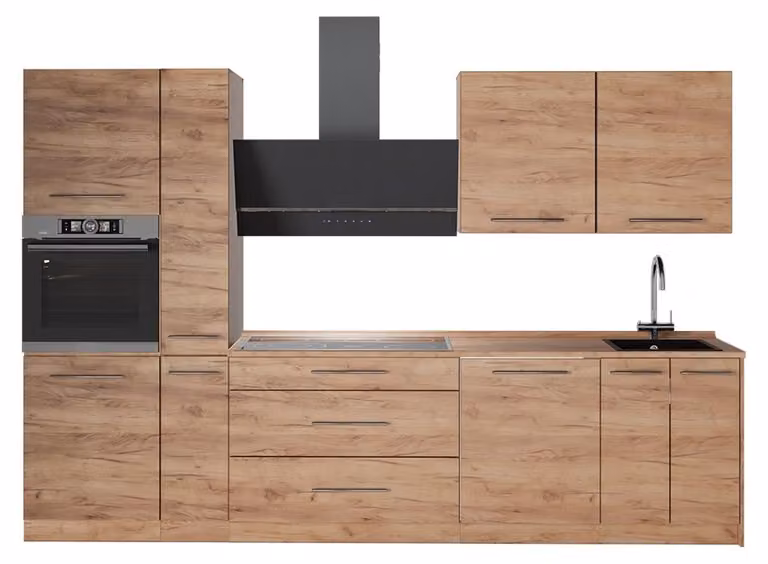 Cucina componibile Vicco Fame-Line Rovere dorato/Rovere dorato 310 cm, PL Rovere, Model 64297