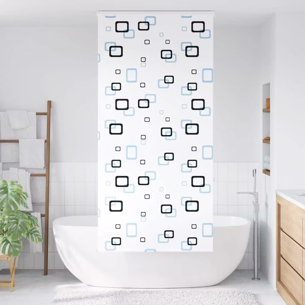 vidaXL Tenda a Rullo Doccia con Cassonetto 110x240cm Larghezza Tessuto