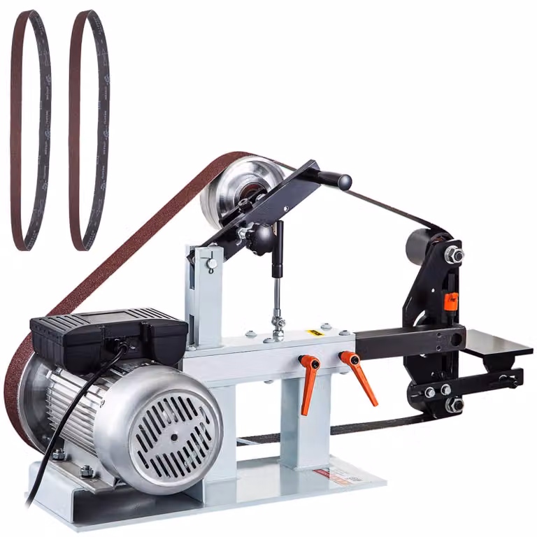 Levigatrice a nastro - Levigatrice - Levigatrice orbitale - Affilatrice - Motore da 1500W - Dischi abrasivi 3-in-1